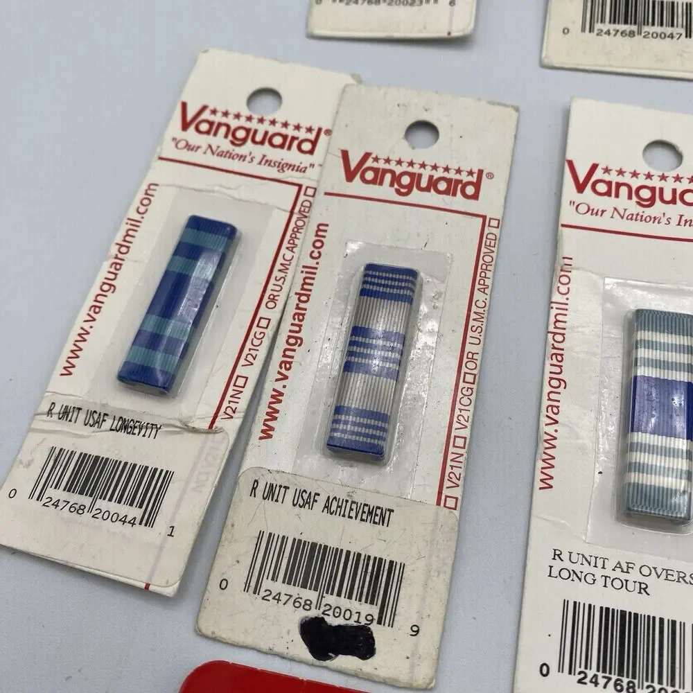 Mixed Lot US Vanguard Military Ribbon Bars Pins & Accessories Awards Collection